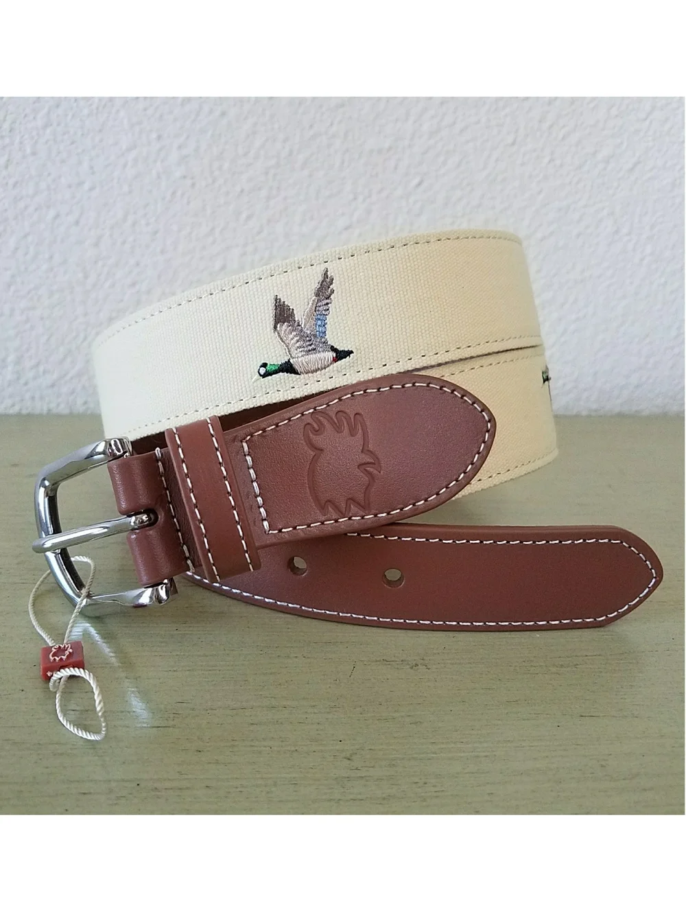 Roostas The Mallard Men's Embroidered Belt